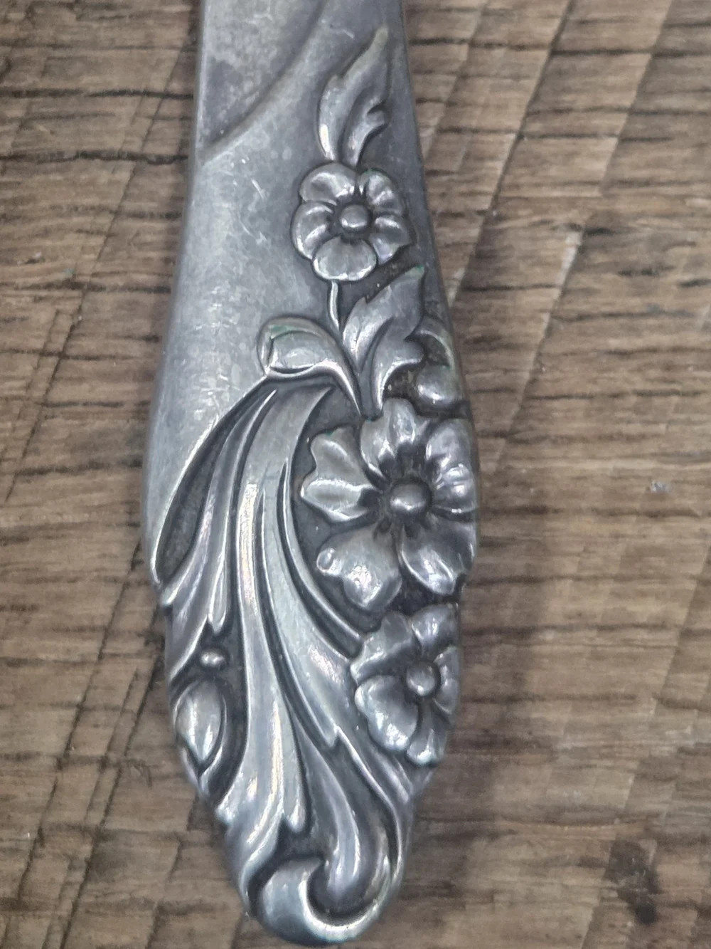 Vintage Oneida Community 1950 Silverplate EVENING STAR LRG Serving Fork Bin RR